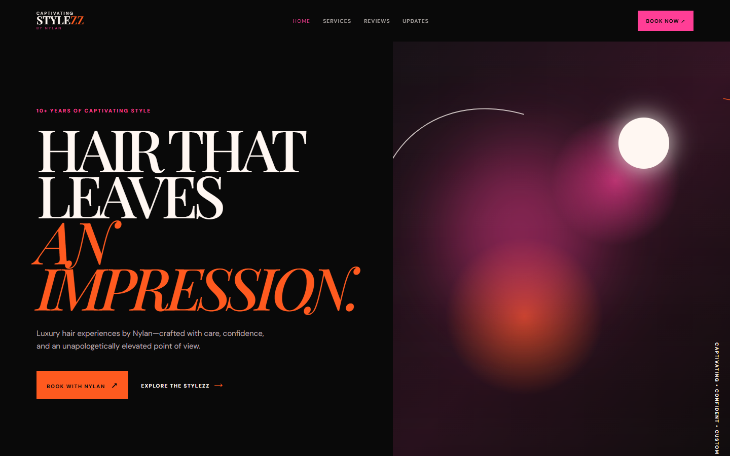 Captivating Stylezz website screenshot